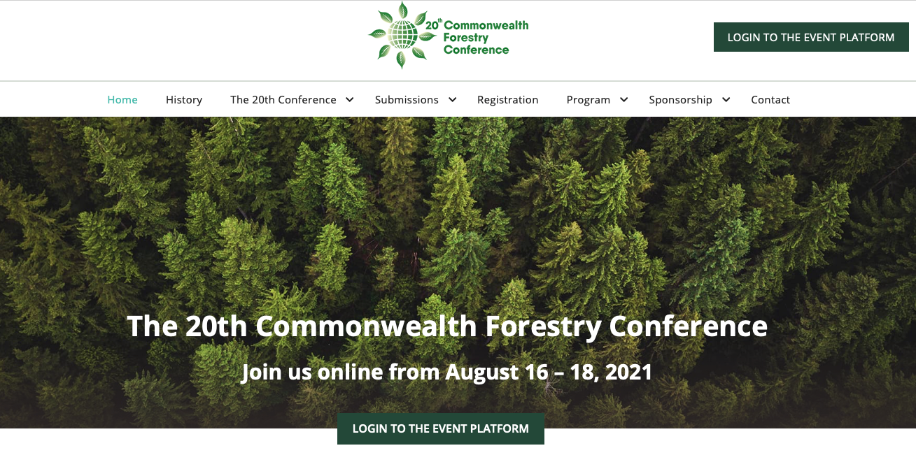 Presenting APFNet’s support in sustainable forest management (SFM) education at the 20th Commonwealth Forestry Conference